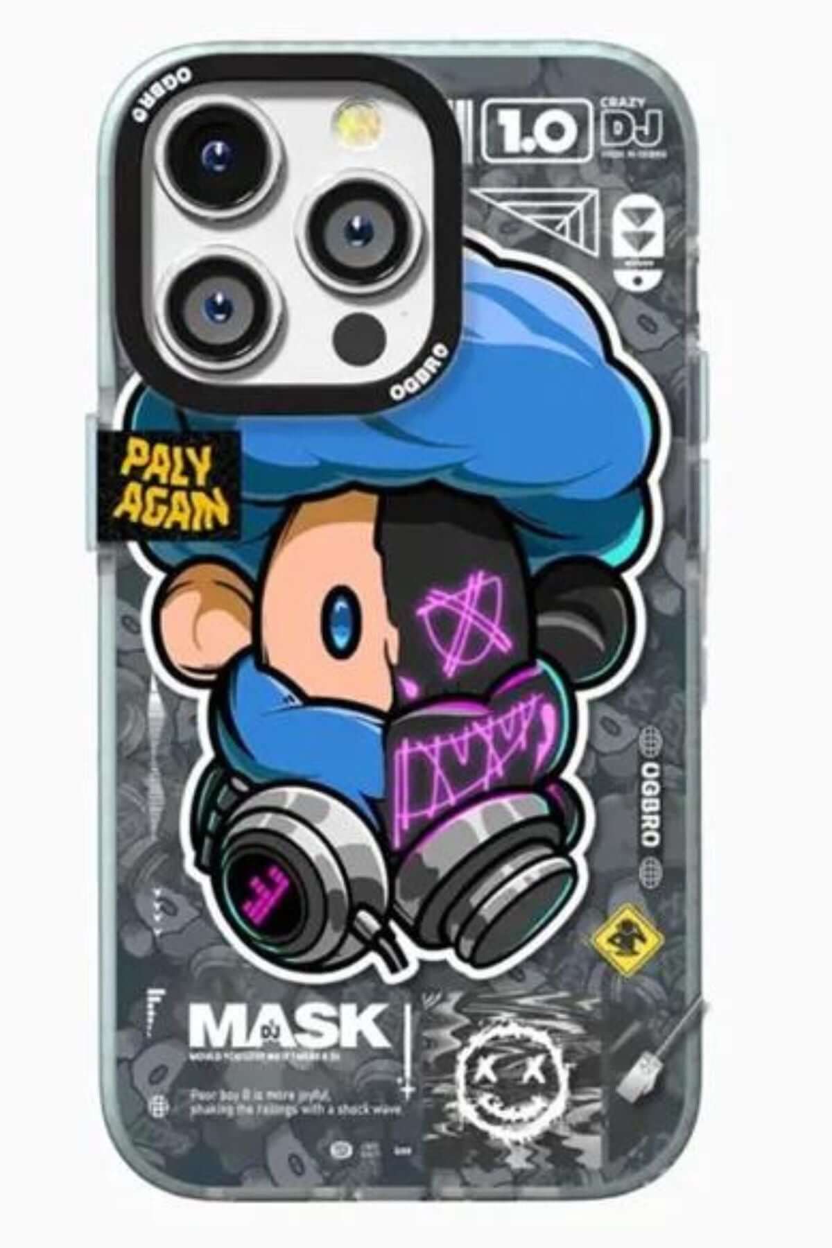 Ogbro Crazy DJ iPhone 14 Pro Max 3D Kılıf - Koruyucu | Happy-Nes Ogbro Crazy DJ iPhone 14 Pro Max 3D Kılıf - Koruyucu | Happy-Nes