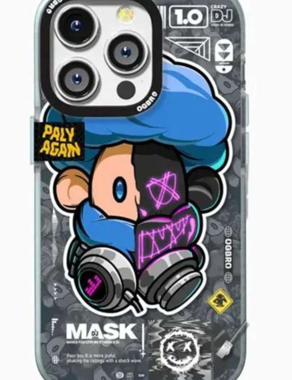 OGBRO Crazy DJ Serisi iPhone 14 Pro Max 3D Kılıf