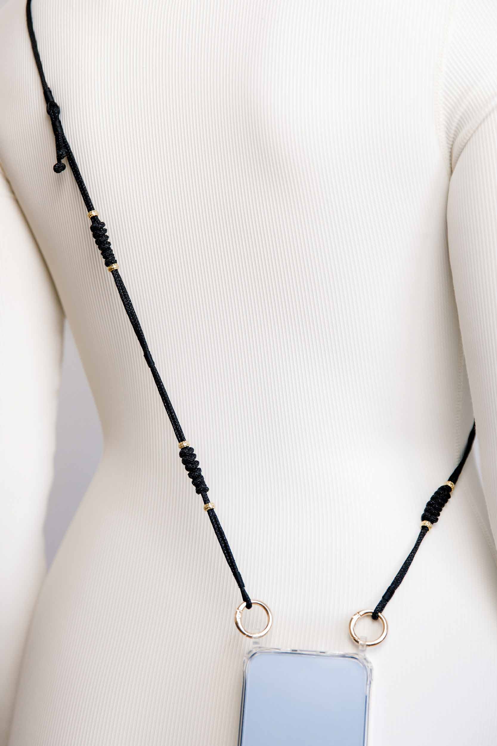 Black Ayarlanabilir Telefon Askısı