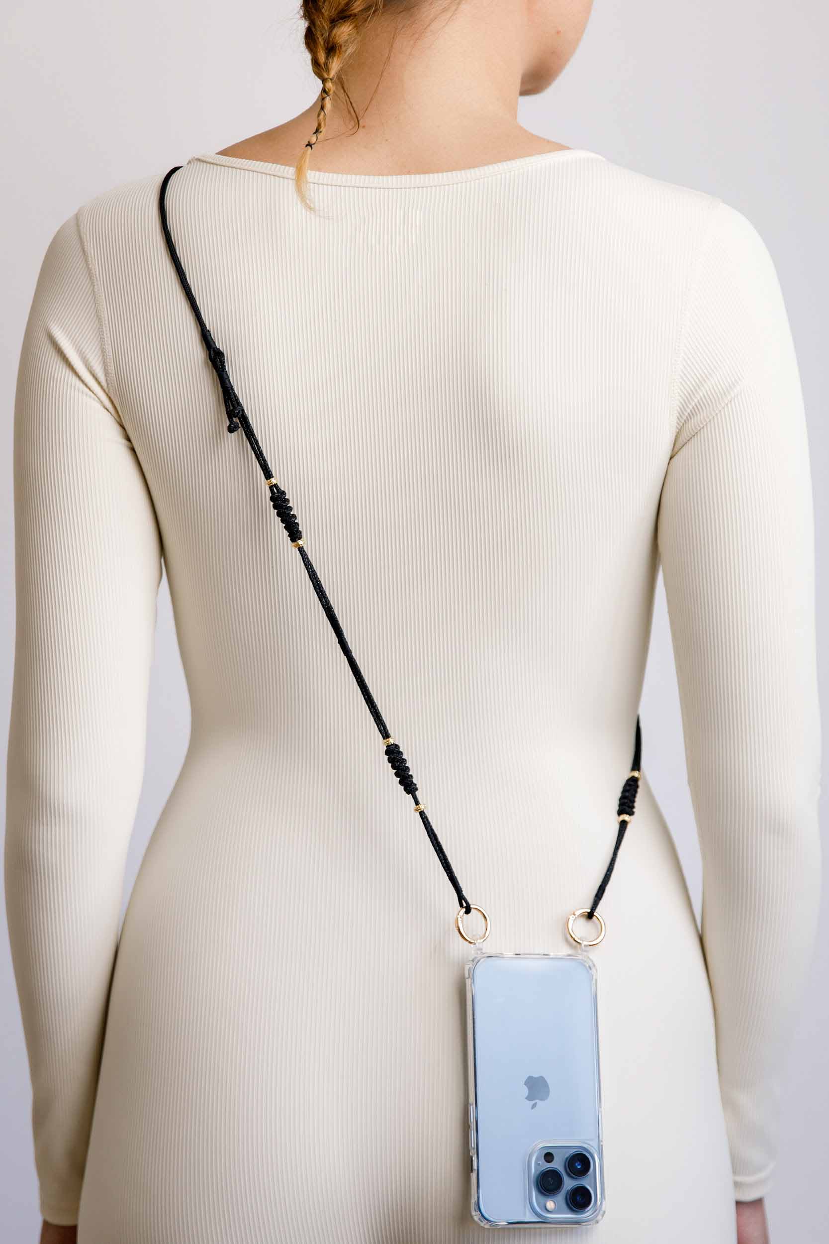 Black Ayarlanabilir Telefon Askısı