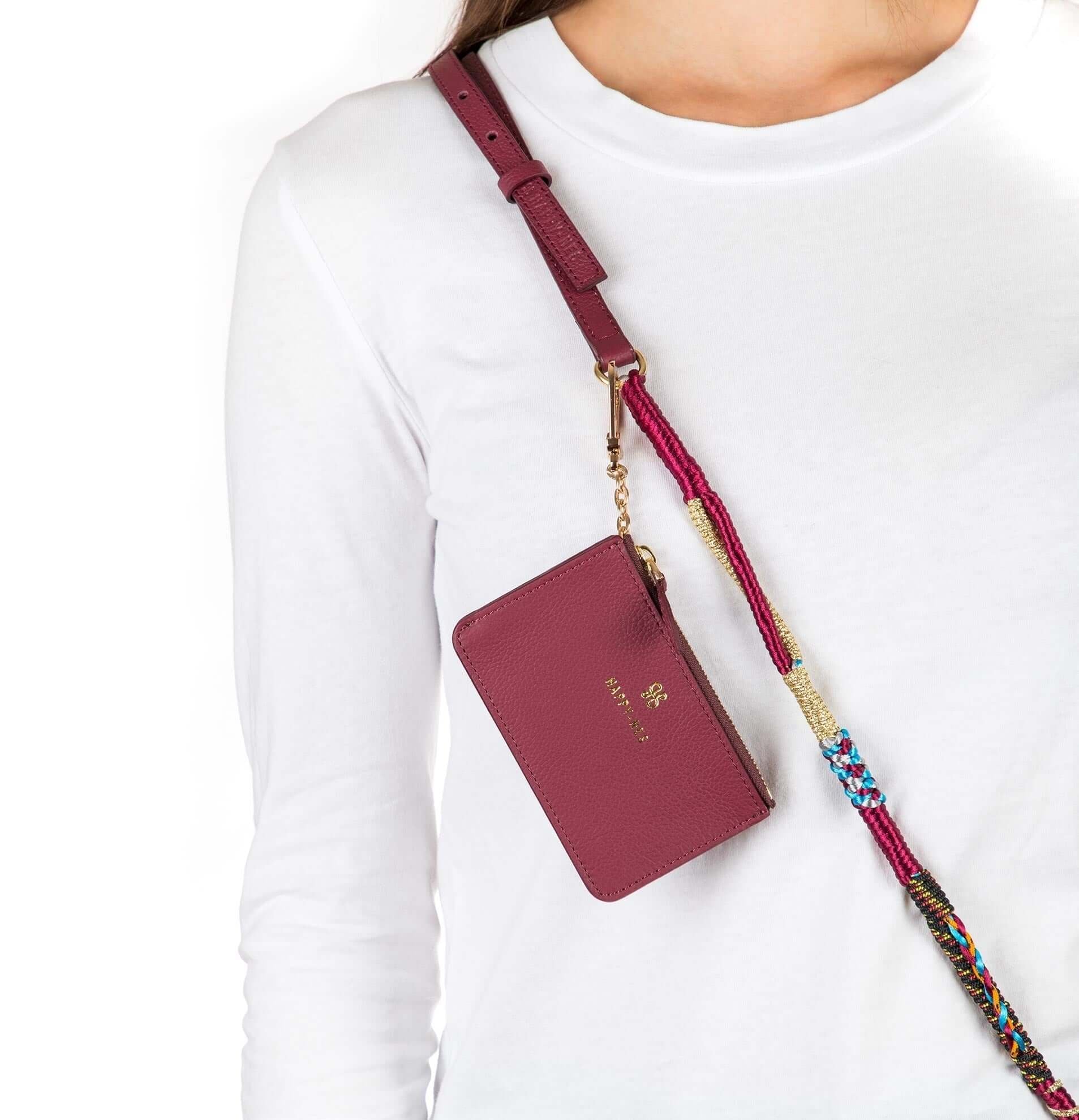 Bordo Mini Cüzdan
